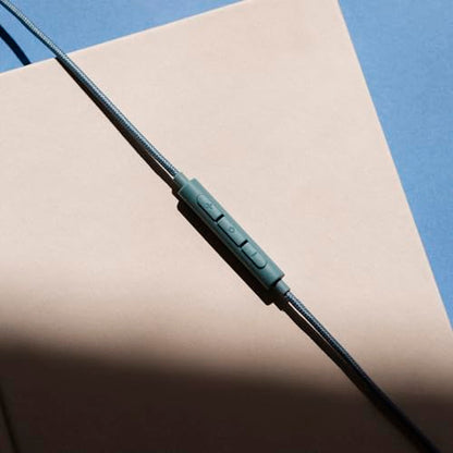 Sudio V3 Essential Wired Earbuds | in Ear Headphones with Cable and USB-C Connector | Tangle-Resistant Braided Cable | Built-in Microphone | IPX4 Water Resistant | No Charging Needed | (Blue) - color: Blue