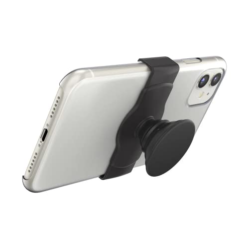 PopSockets Phone Grip Slide for Phones and Cases, Sliding Phone Grip with Expanding Kickstand - Black - color: Black