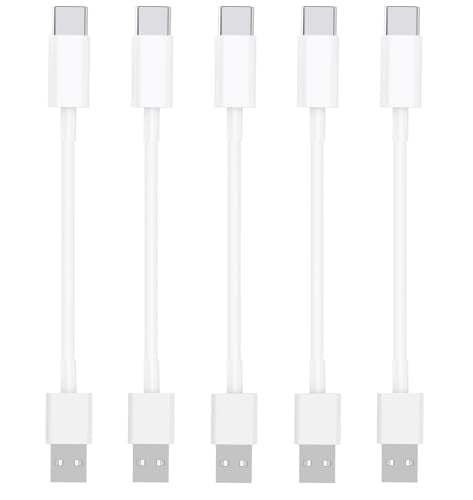 [Apple MFi Certified] Short iPhone 17 Charger Fast Charging, 8Inch 5 Pack USB to Type-C Cable Fast iPhone Charging Cables High Speed Data Sync Transfer Cord for iPhone 17 16 15 Pro/iPad/Airpods
