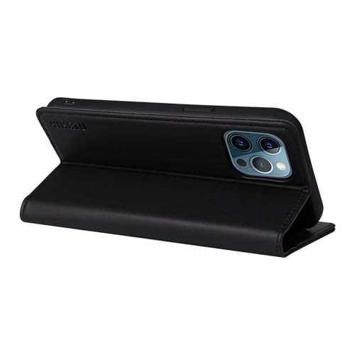 Caseurban Compatible with iPhone 13 Pro Wallet Case PU Leather Flip Folio Case with Card Holder Magnetic Closure Shockproof Protective Phone Cover Black - color: Black, size: iPhone 13 Pro