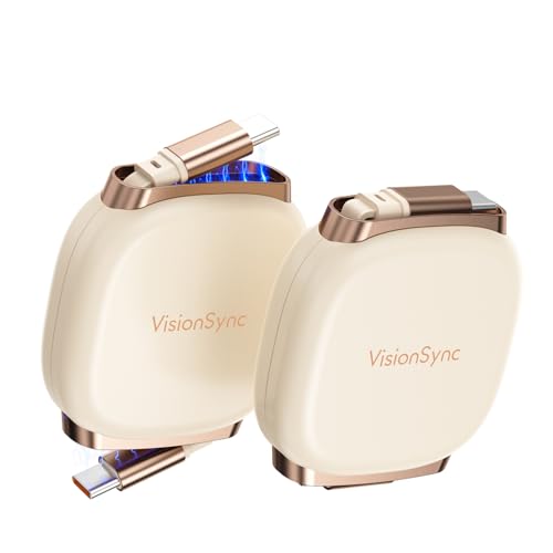 240W Retractable USB C Cable for Phones,Beige,3.3ft,2pack - color: Beige, size: 2Pack-3.3ft