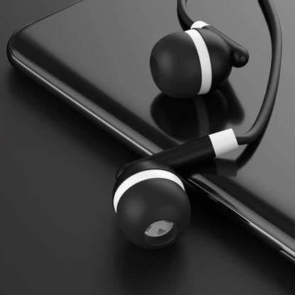 Maeline Bulk Earbuds with 3.5 mm Headphone Plug - 30 Pack Wholesale Bundle - Black - color: Black, size: 30 Pack