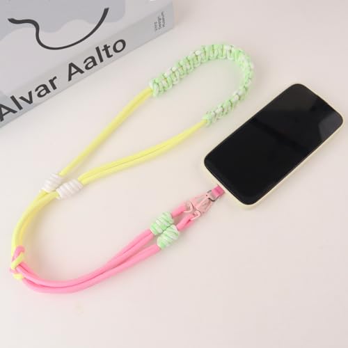 Braided Universal Phone Lanyard, Crossbody Strap Cell Phone Neck Strap with Tether Tab for Outdoor (Style 1)