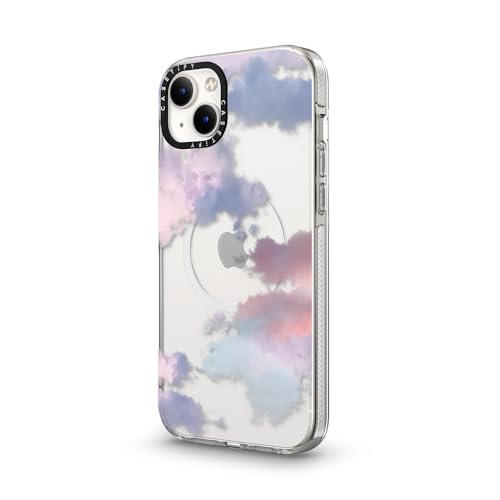 CASETiFY for iPhone 14 Plus Case - Impact Clear Compatible with MagSafe | Not Yellowing | 6.6 ft. 3X Military Grade Drop Protection | Clouds | Clear - color: Clouds, size: Iphone 14 Plus (6.7")