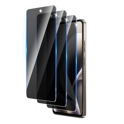 3 Pack Privacy Screen Protector Designed for Motorola Moto G 5G 2026 / Moto G Play 2026 / Moto G Power 2026,Full Coverage Anti-Spy Tempered Glass Film,9H Hardness,Anti-Fingerprint,Bubble Free - size: Moto G Power 2026 FK3