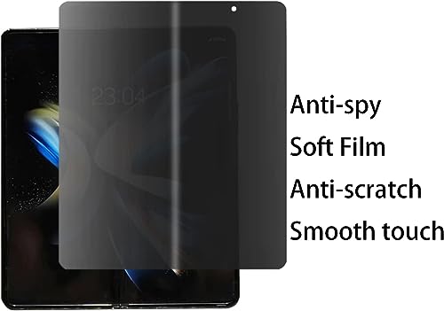 Anti-Spy Screen Protector Suit for Samsung Galaxy Z Fold 5 5G 2023, Matte Anti-Glare Privacy Outer Inner Soft Anti-Scratch Film Anti-Peeping - size: for Z Fold 5
