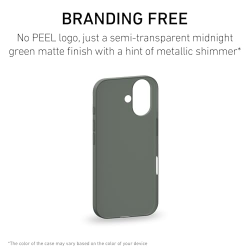 PEEL Super Thin Case for iPhone 16 (Midnight Green) - color: Midnight Green, size: Super Thin