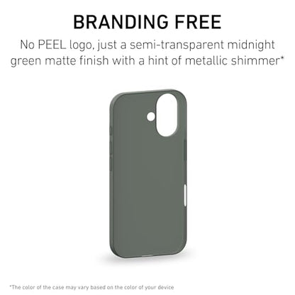PEEL Super Thin Case for iPhone 16 (Midnight Green) - color: Midnight Green, size: Super Thin