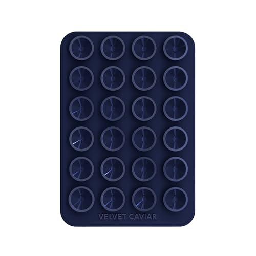 Velvet Caviar Suction Cup Phone Case Mount Compatible with MagSafe Devices Only - Magnetic Silicone Sticky Phone Grip Holder for iPhone Back of Phone - Mirror Gripper (Admiral Navy) - color: Admiral Navy