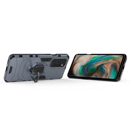 Max Power Digital Magnet Case for OnePlus 9 Pro Shockproof Hard Phone Cover with Grip, Metal Ring Kickstand Bumper Shell [Compatible with Magnetic Car Mount] (Navy) - color: Navy, size: OnePlus 9 Pro