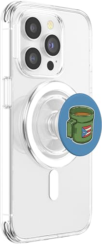 Tacita de Mantequilla Cafe Puerto Rico Bandera Boricua PopSockets PopGrip for MagSafe - style: Magnetic PopGrip