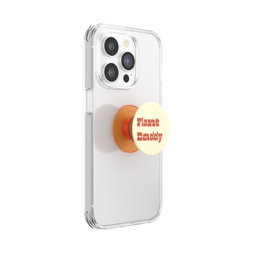 PopSockets Adhesive Phone Grip, Holder, Phone Stand, Orange - Plant Daddy - color: Plant Daddy, style: Adhesive
