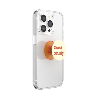 PopSockets Adhesive Phone Grip, Holder, Phone Stand, Orange - Plant Daddy - color: Plant Daddy, style: Adhesive