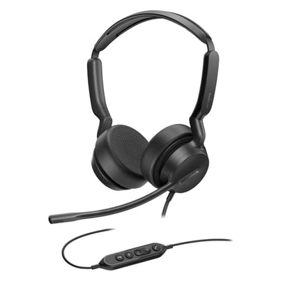 Yealink UH42 USB-C/A Wired Headset,AI Noise Cancelling Mic,in-Line Controls - color: Dual-Ear (UC), size: USB-C/A