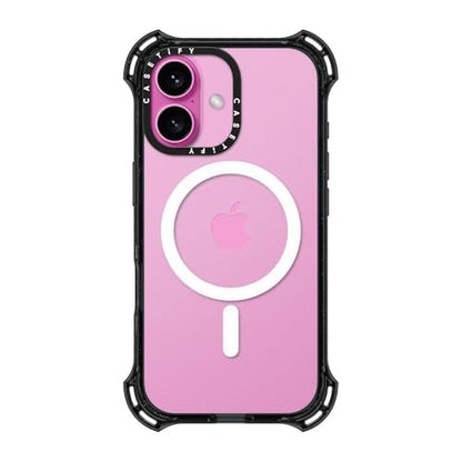 CASETiFY for iPhone 16 Case - Bounce Compatible with MagSafe Clear Black | Shockproof | 21.3 ft. 6X Military Grade Drop Protection | Black - color: Clear Black, size: Iphone 16 (6.1")