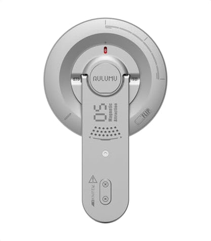 Aulumu G05 Air for MagSafe Grip Stand | Rotation Angle Adjustment | Aluminium Alloy Ultra Light & Ultra Thin | with Box Opener- Silver - color: Silver