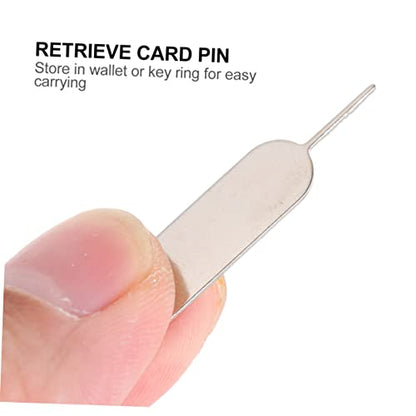 100pcs SIM Eject Pin Tool Set for Smartphones Sturdy Steel Card Tray Remover Detachable Keychain Universal SIM Card Opener for Easy Removal