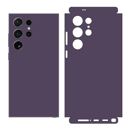 2 Pack Skin Wraps Compatible with Samsung Galaxy S24 Ultra (Dark Purple) - color: Dark Purple