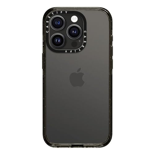 CASETiFY for iPhone 15 Pro Case - Impact Clear Black | Slim Fit | 8.2 ft. 4x Military Grade Drop Protection | Black - color: Clear Black, size: Iphone 15 Pro (6.1")