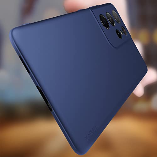 X-level for Samsung Galaxy S21 Ultra Case Slim Fit Soft TPU Super Ultra-Thin [Guardian Series] Phone Back Cover Light Protective Matte Finish Coating Case for Samsung S21 Ultra-Navy Blue - color: Navy blue