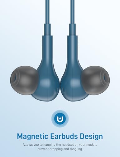 iMangoo for Apple MFi-Certified Soft Headphones for Lightning Wired Earbuds - color: Lake Blue