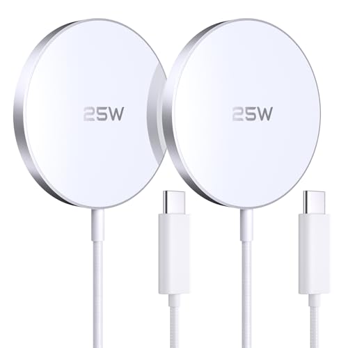 MagSafe Charger 2 Pack 25W Magnetic Wireless Charger Fast Charging Pad