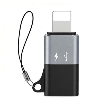 1 Pack USB C to Lighting OTG Adapter for Connecting DJI Mic Mini & DJI Mic Series Receiver to iPhone 14 13 12 11 Mac Wireless Microphone Receiver (1)