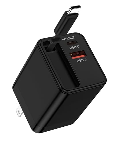 35W Retractable USB C Wall Charger for Samsung Galaxy S26 Ultra S26+ A57 - color: Retractable Wall Charger-White