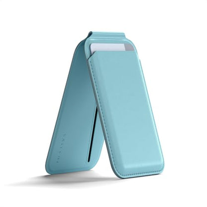 Satechi MagSafe Wallet Stand, Card Holder, NFC Pass-Through - color: Light Blue