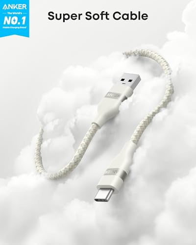 Anker Nano USB A to USB C Cable, CarPlay USB to USB C Cable (3 ft, White) - color: White, size: 3ft