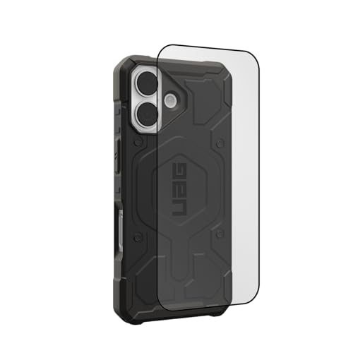 URBAN ARMOR GEAR UAG Designed for iPhone 17 Pathfinder Case Bundle with Glass Shield (Black)