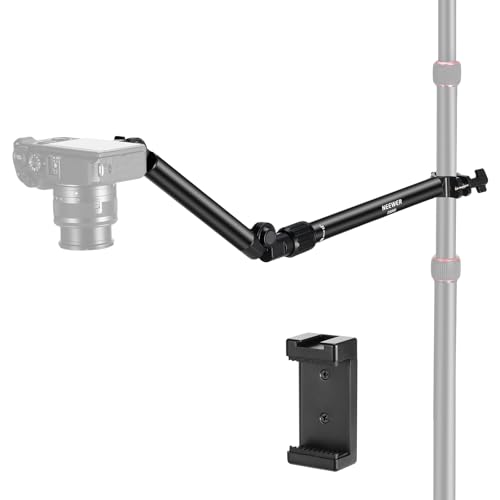 NEEWER Overhead Camera Mount with Phone Clip - style: DS009(2-Section)