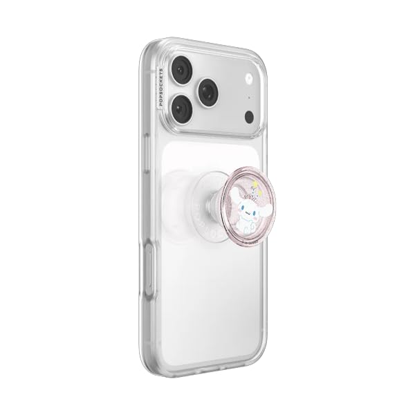 PopSockets Adhesive Phone Grip, Holder- Cinnamoroll Pink - color: Cinnamoroll Pink Glitter, style: Adhesive