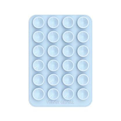 Velvet Caviar Suction Cup Phone Case Mount Compatible with MagSafe Devices Only - Magnetic Silicone Sticky Phone Grip Holder for iPhone Back of Phone - Mirror Gripper (Blue) - color: Blue