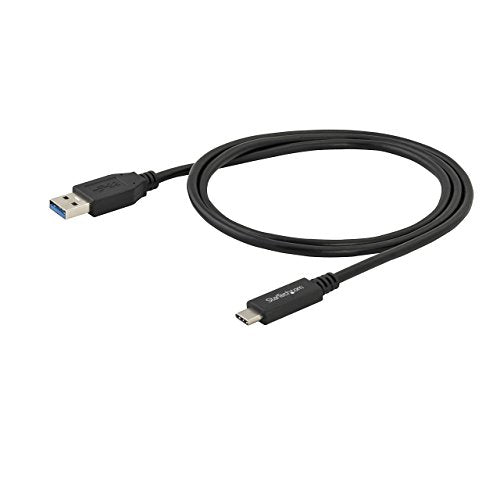 StarTech.com USB to USB C Cable – 1m / 3 ft – 5Gbps – USB A to USB C – USB Type C – USB Cable Male to Male – USB C to USB (USB315AC1M),Black - size: 3 ft / 1m, style: USB 3.0 - C to A
