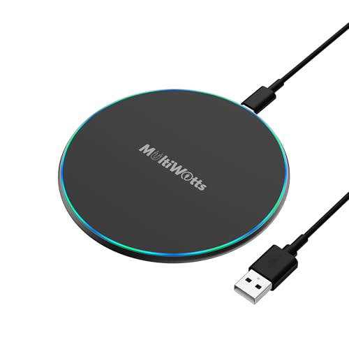 Fast Certified Wireless Charger pad Compatible with iPhone (17/16/15/14/13/12/X/8, Samsung (S26/S25/S24/S23/S22/S20/S10/S9/S8/Note8/9/10 & Other Wireless Charging Compatible Phones and Earphones