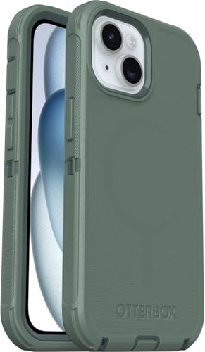 OtterBox iPhone 17e & iPhone 16e (Only) - Defender Series MagSafe Case - Forest Ranger - Built-in Magnets - Screenless - Rugged & Durable - with Port Protection - Holster Clip Included - color: Forest Ranger (Green), style: MagSafe