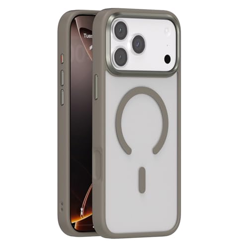 Clear Case for iPhone 17 Pro Max/17 Pro/17 Air/17, Yellowing Resistant PC Back Magnetic Case Camera Protective - color: Gray, size: 17 Air