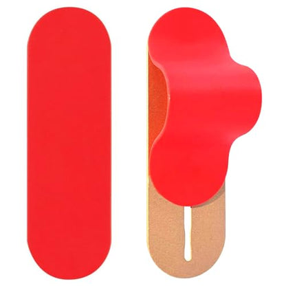 MULTI BAND Original Phone Grip, Secure Hand Strap Holder, Slim Fashionable Finger Loop Selfie Grip, Phone Stand Compatible with Most Smartphones - color: Matte Red