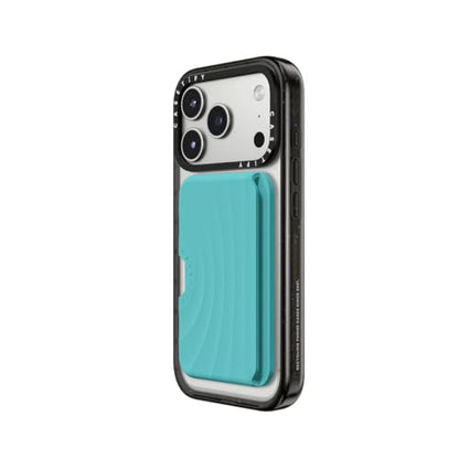 CASETiFY Snappy Ripple Wallet [Campatible with Magsafe] - Mint Blue - color: Mint Blue