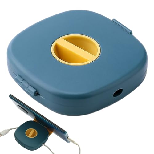 Charger Organizer Portable 2 In 1 Wire Management - color: Blue