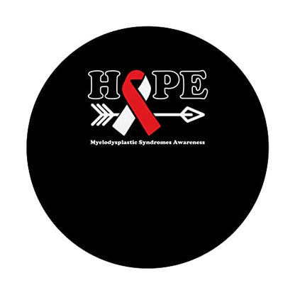 Hope - Myelodysplastic Syndromes Awareness Ribbon PopSockets Swappable PopGrip