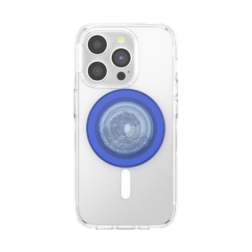PopSockets Phone Grip for MagSafe, Magnetic Holder- Translucent Ocean - color: Translucent Ocean, style: MagSafe
