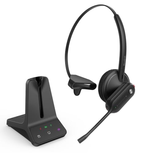 Yealink DECT Wireless Headset,Single Ear (Mono) Convertible Office Headset