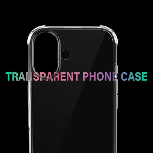ONES Clear Case for iPhone 16 Plus Anti-Yellowing Crystal Clear Case, Military-Grade Shockproof Slim Transparent Phone Cover with Camera Guard - size: iPhone 16 Plus