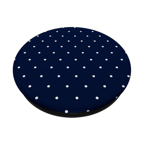 Navy Blue Polka Dot PopSockets Adhesive PopGrip - style: Adhesive PopGrip