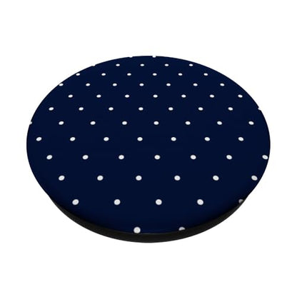 Navy Blue Polka Dot PopSockets Adhesive PopGrip - style: Adhesive PopGrip