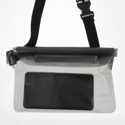 2-Pack Waterproof Waist Pouch with Adjustable Waist Strap Universal Waterproof Phone Case for Outdoor Sports Beach Swimming and Hiking