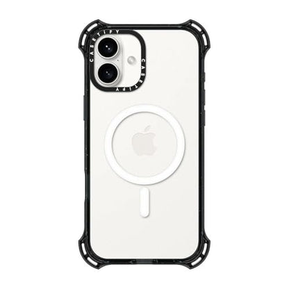 CASETiFY for iPhone 16 Plus Case - Bounce Compatible with MagSafe | Shockproof | 21.3 ft. 6X Military Grade Drop Protection | Black - color: Clear Black, size: Iphone 16 Plus (6.7")