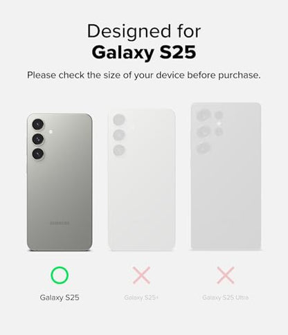 Ringke for Samsung Galaxy S25 Case [Fusion Matte Clear] | Oil & Dirt Resistant, Anti-Fingerprint Technology Prevents Oily Smudges, Frosted Coating Feels Velvety Soft - size: Galaxy S25